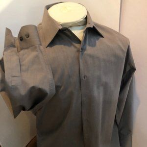 Claiborne Gray Dress Shirt   17  32/33